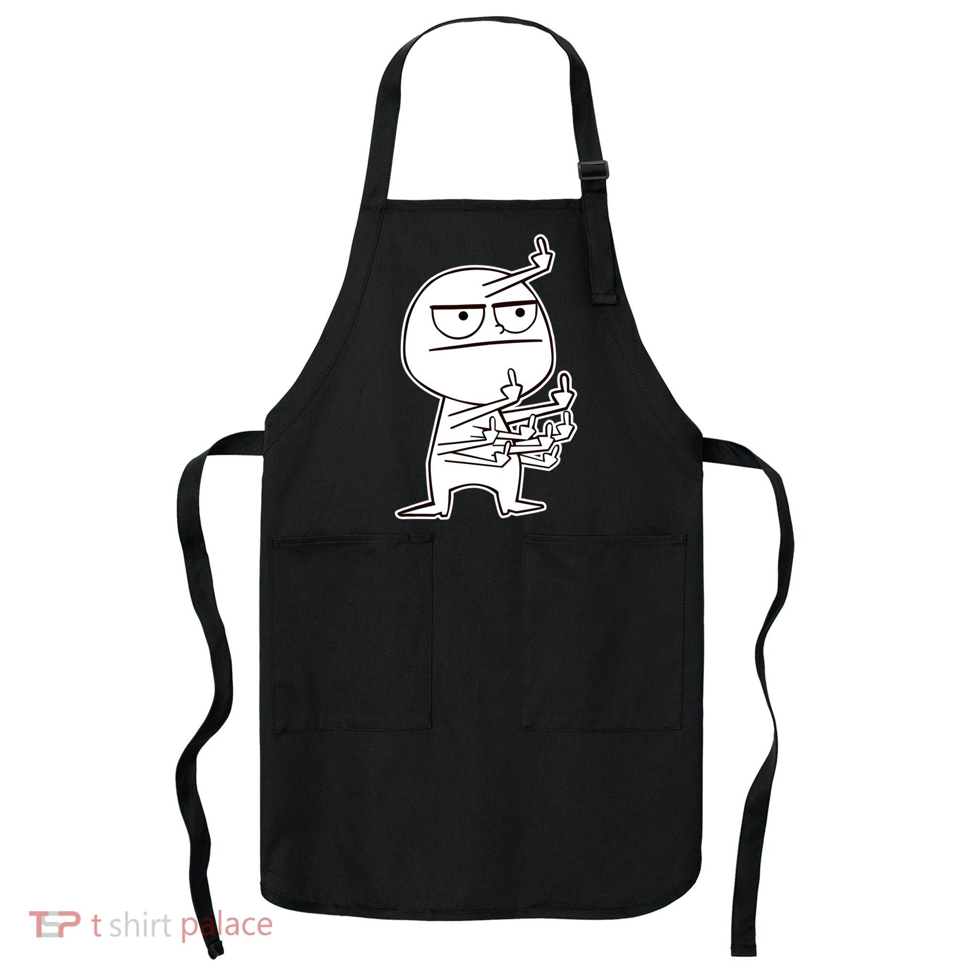 Middle Finger Maniac Funny Apron