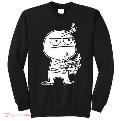 Middle Finger Maniac Funny Sweatshirt