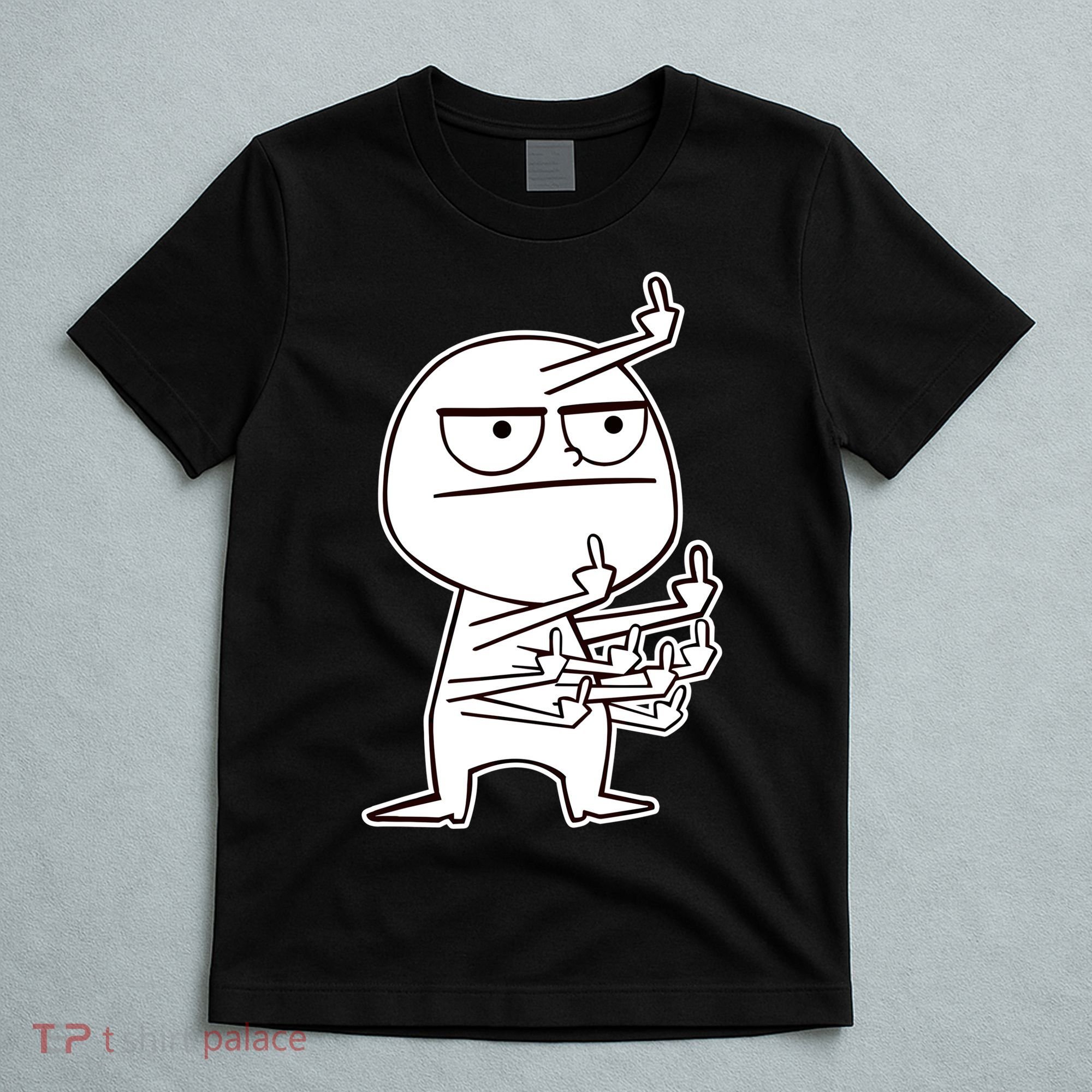 Middle Finger Maniac Funny T-Shirt