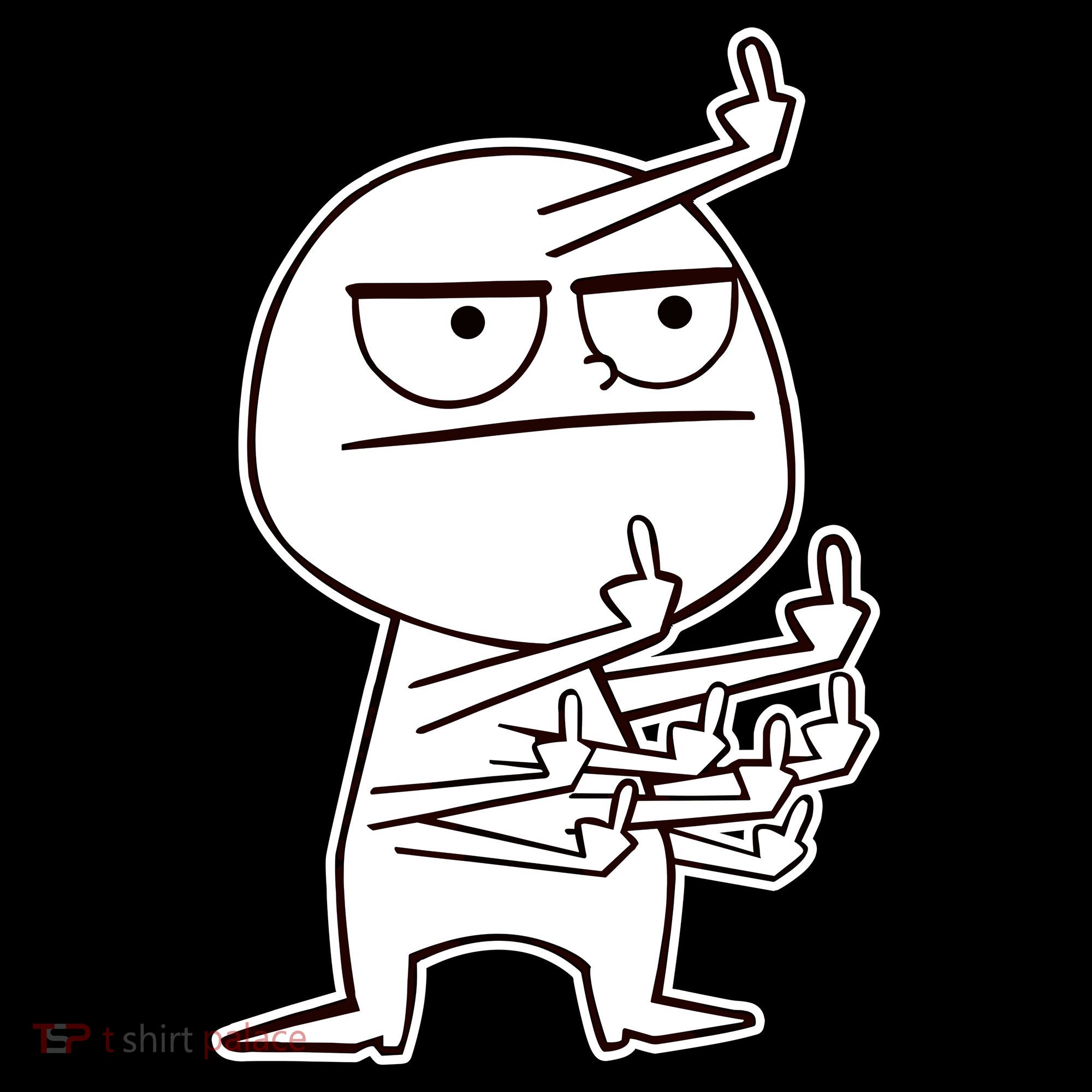 Middle Finger Maniac Funny Bucket Hat