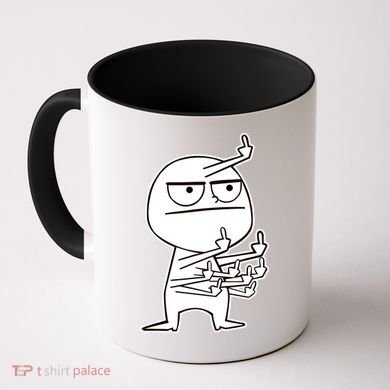 Middle Finger Maniac Funny Coffee Mug