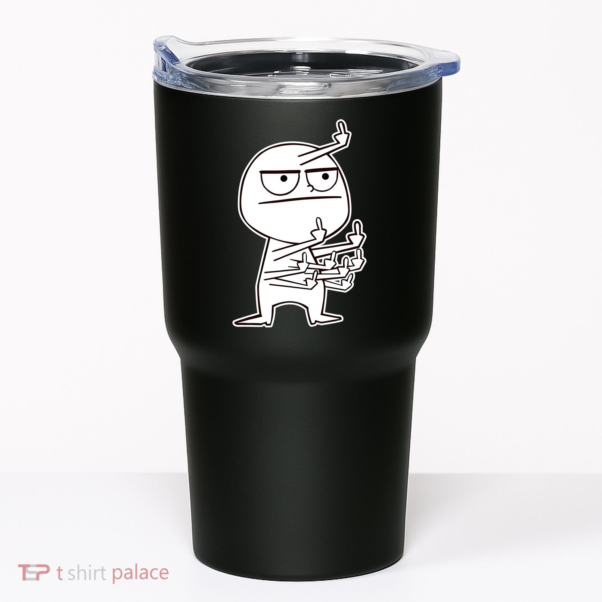 Middle Finger Maniac Funny Tumbler