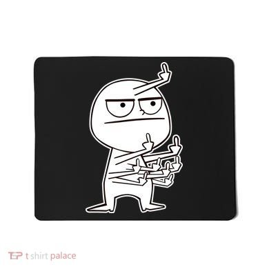 Middle Finger Maniac Funny Mousepad
