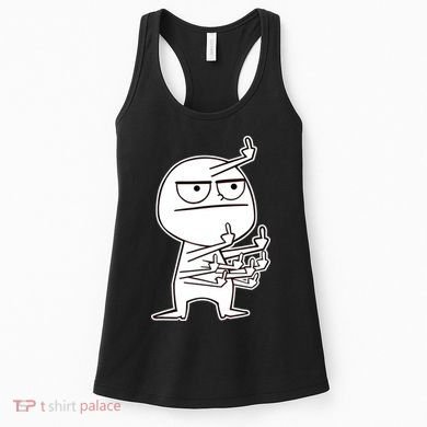 Middle Finger Maniac Funny Women's Tank Top