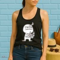 Middle Finger Maniac Funny Women's Tank Top thumb 2