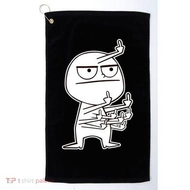 Middle Finger Maniac Funny Golf Towel