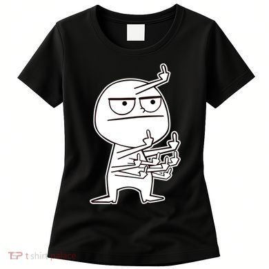 Middle Finger Maniac Funny Women's T-Shirt