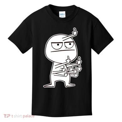 Middle Finger Maniac Funny Kids T-Shirt
