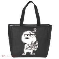 Middle Finger Maniac Funny Tote Bag thumb 0