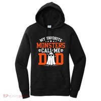 My Favorite Monsters Call Me Dad Funny Daddy Halloween Ghost Women's Hoodie thumb 0