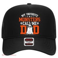 My Favorite Monsters Call Me Dad Funny Daddy Halloween Ghost Hat thumb 0