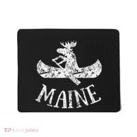 Maine Funny Moose Canoe Vacation Mousepad thumb 0
