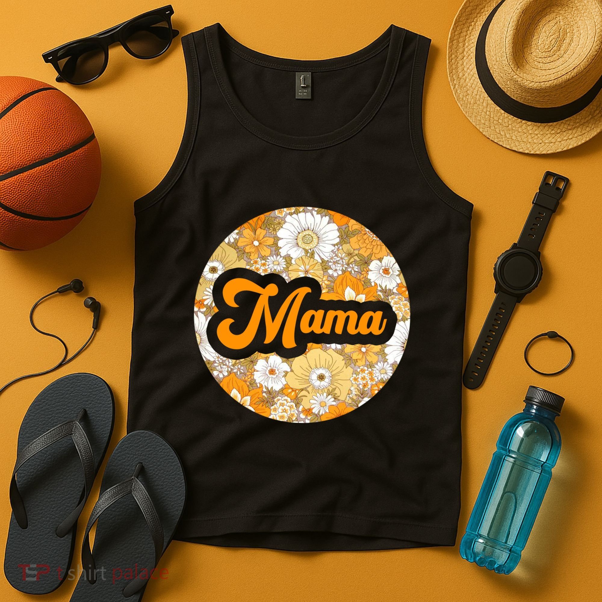 Mama Floral Mother's Day Gift Tank Top