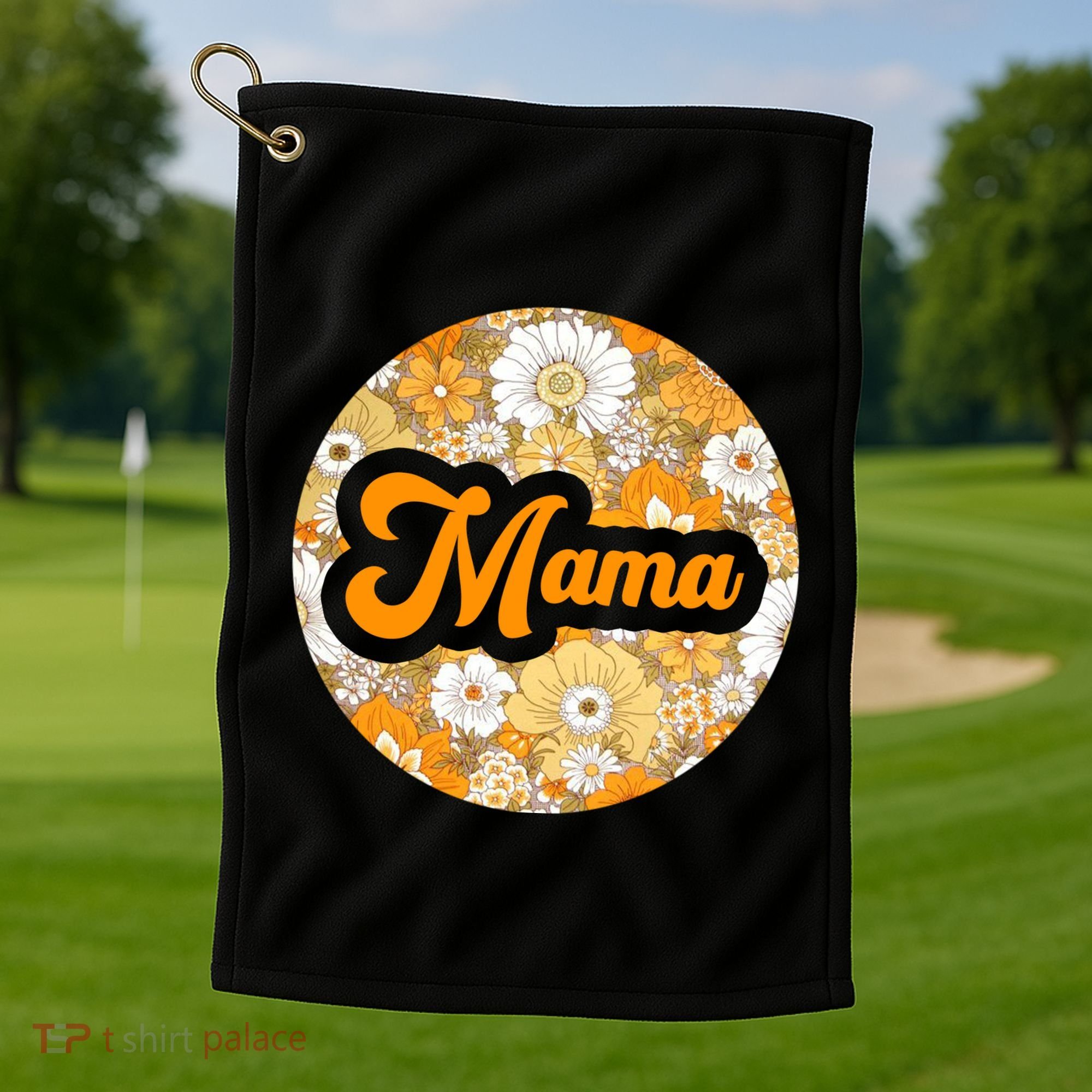 Mama Floral Mother's Day Gift Golf Towel