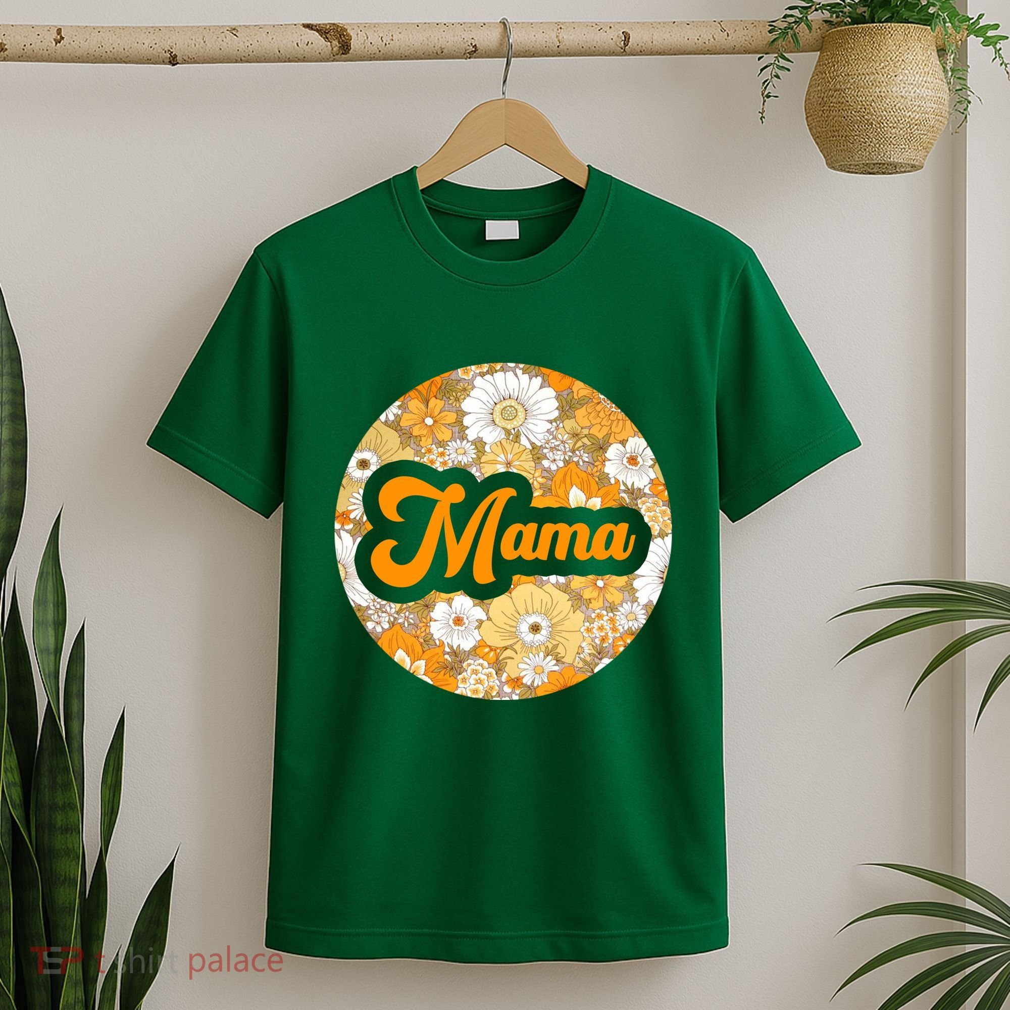 Mama Floral Mother's Day Gift T-Shirt