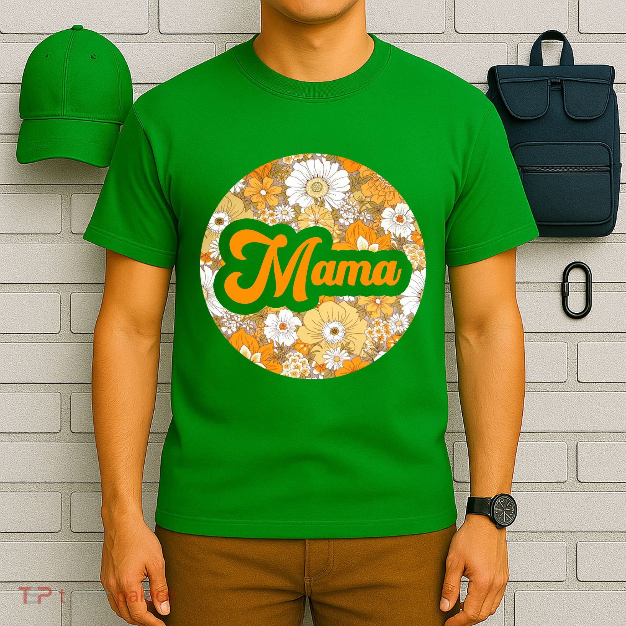 Mama Floral Mother's Day Gift T-Shirt