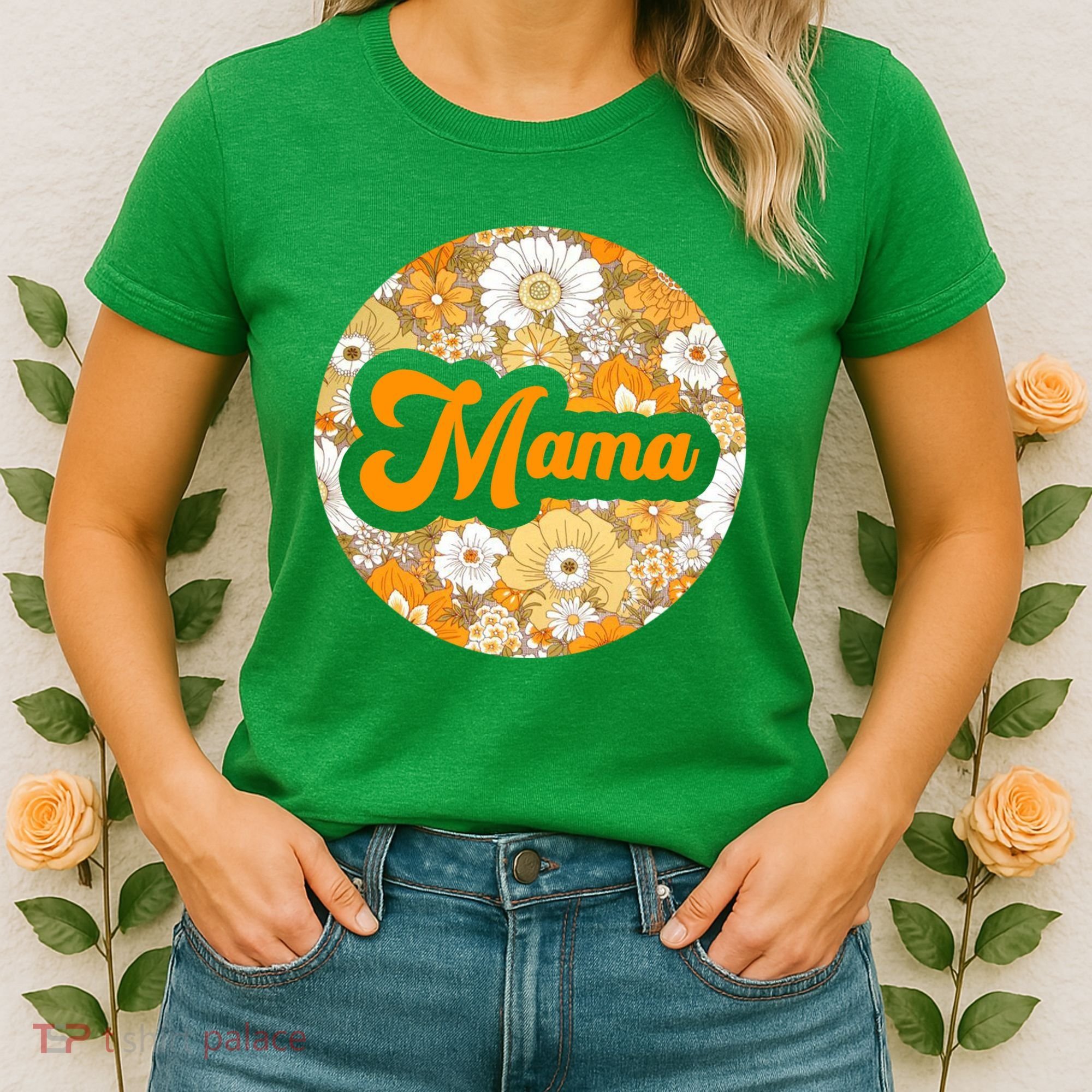Mama Floral Mother's Day Gift Women's T-Shirt