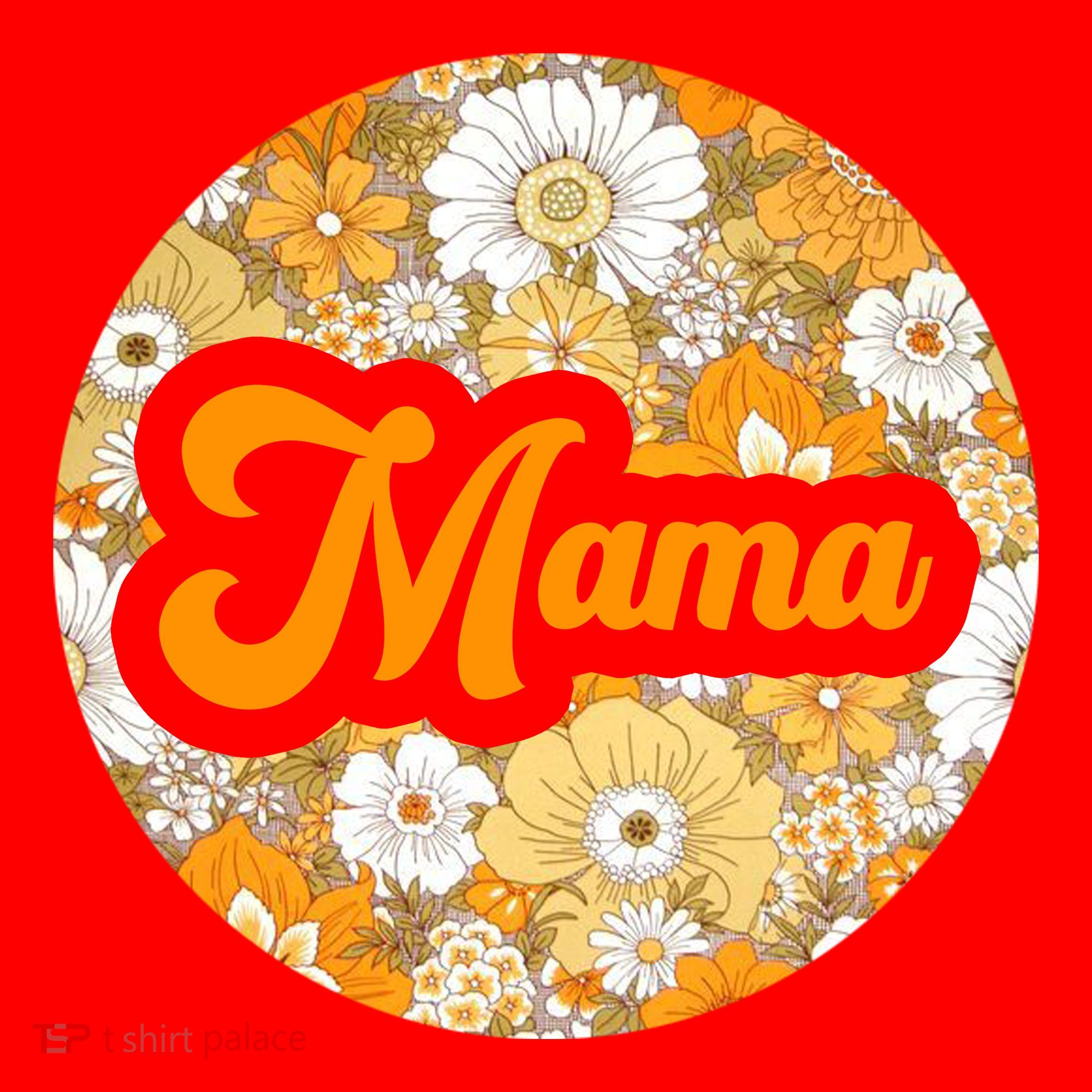 Mama Floral Mother's Day Gift Santa Hat