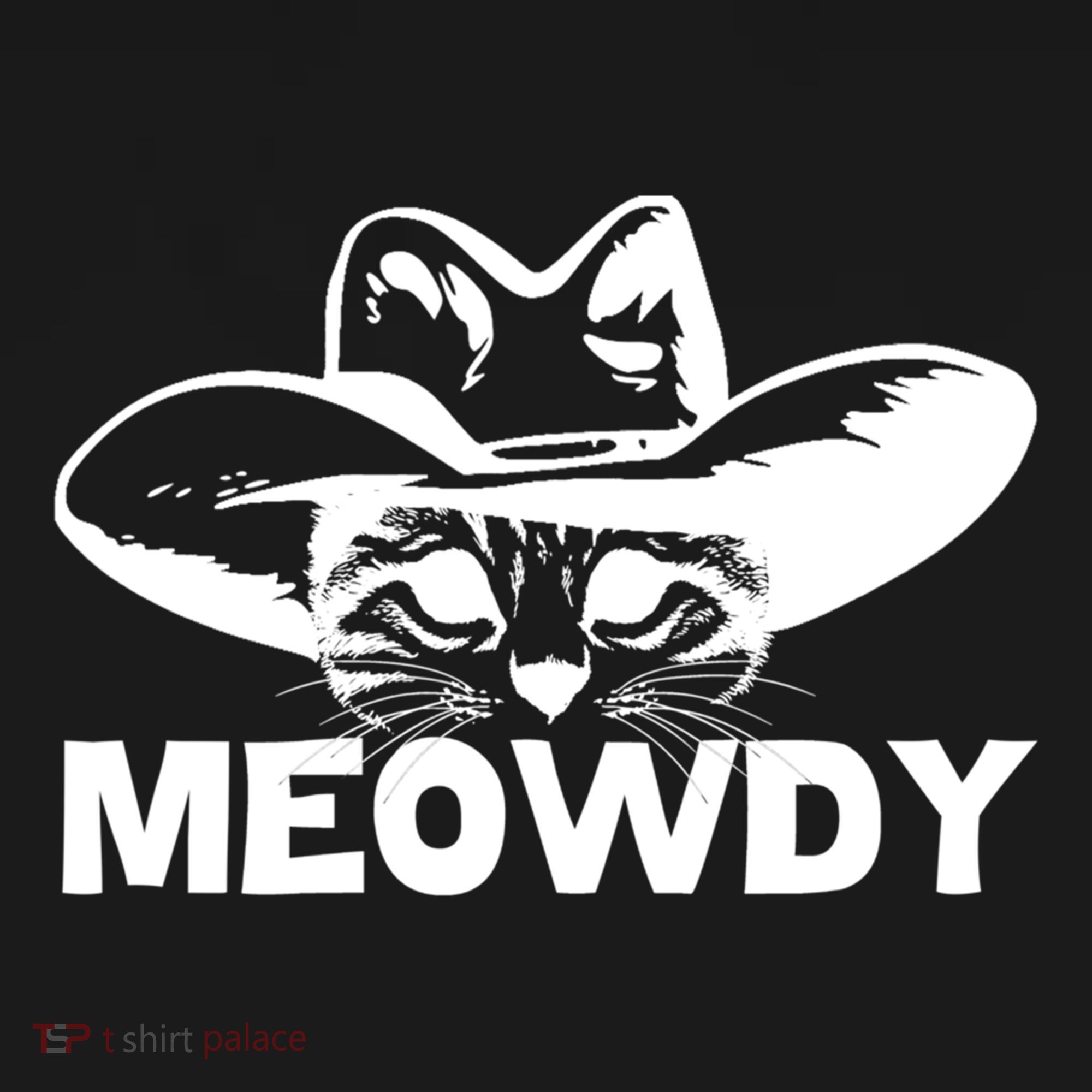 Meowdy Funny Mashup Between Meow And Howdy Cat Meme Cool Gift Doggie Tank
