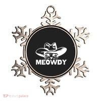 Meowdy Funny Mashup Between Meow And Howdy Cat Meme Cool Gift Ornament thumb 0