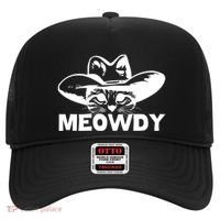 Meowdy Funny Mashup Between Meow And Howdy Cat Meme Cool Gift Hat thumb 0