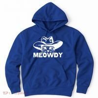 Meowdy Funny Mashup Between Meow And Howdy Cat Meme Cool Gift Hoodie thumb 0