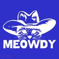 Meowdy Funny Mashup Between Meow And Howdy Cat Meme Cool Gift Coaster thumb 2