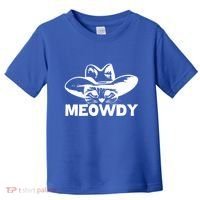 Meowdy Funny Mashup Between Meow And Howdy Cat Meme Cool Gift Toddler T-Shirt thumb 0