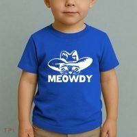 Meowdy Funny Mashup Between Meow And Howdy Cat Meme Cool Gift Toddler T-Shirt thumb 2