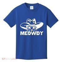 Meowdy Funny Mashup Between Meow And Howdy Cat Meme Cool Gift Kids T-Shirt thumb 0