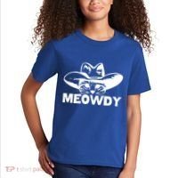 Meowdy Funny Mashup Between Meow And Howdy Cat Meme Cool Gift Kids T-Shirt thumb 2