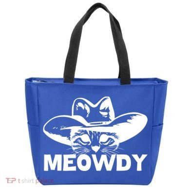 Meowdy Funny Mashup Between Meow And Howdy Cat Meme Cool Gift Tote Bag