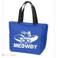 Meowdy Funny Mashup Between Meow And Howdy Cat Meme Cool Gift Tote Bag thumb 3
