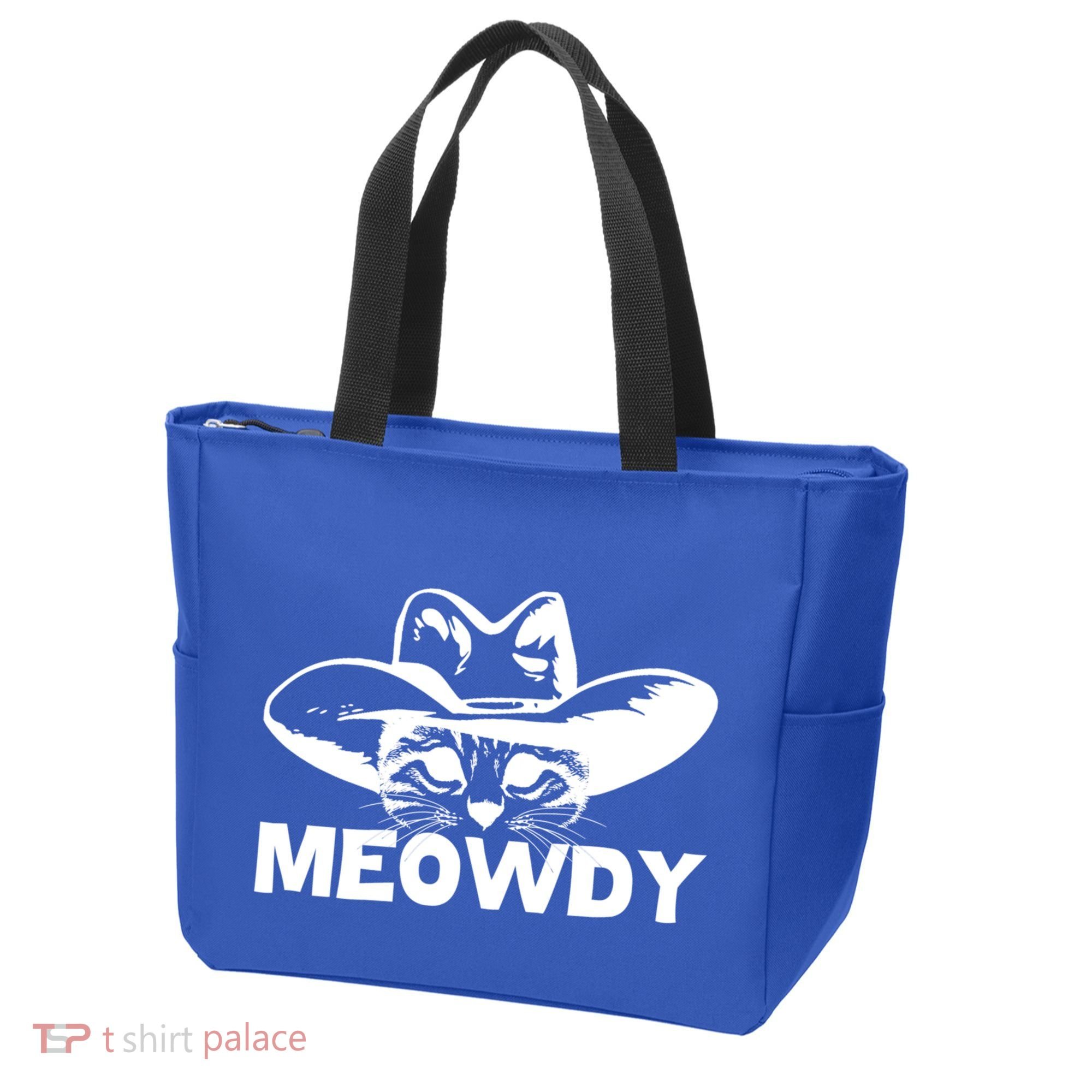 Meowdy Funny Mashup Between Meow And Howdy Cat Meme Cool Gift Tote Bag