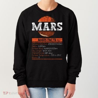 Mars Facts Mars Planet Space Lover Women's Sweatshirt