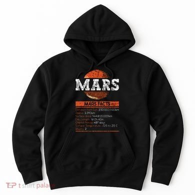 Mars Facts Mars Planet Space Lover Hoodie