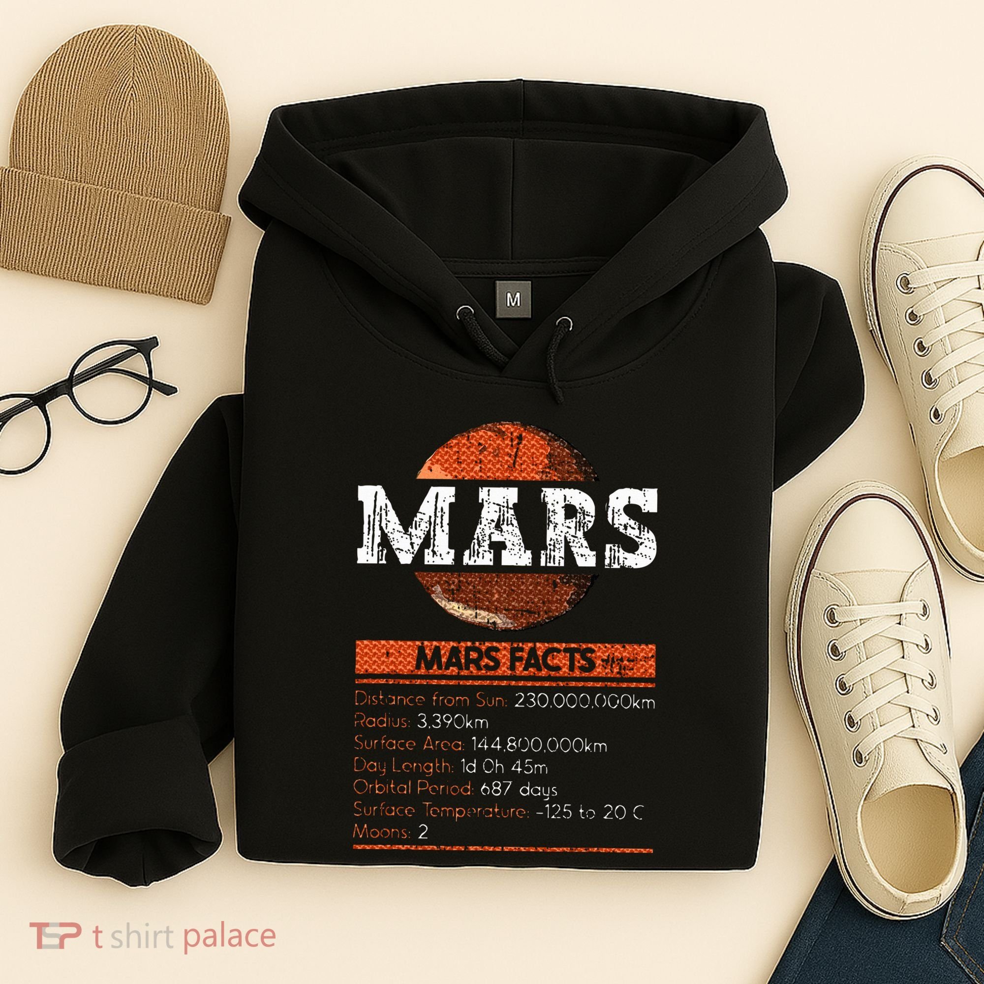 Mars Facts Mars Planet Space Lover Hoodie
