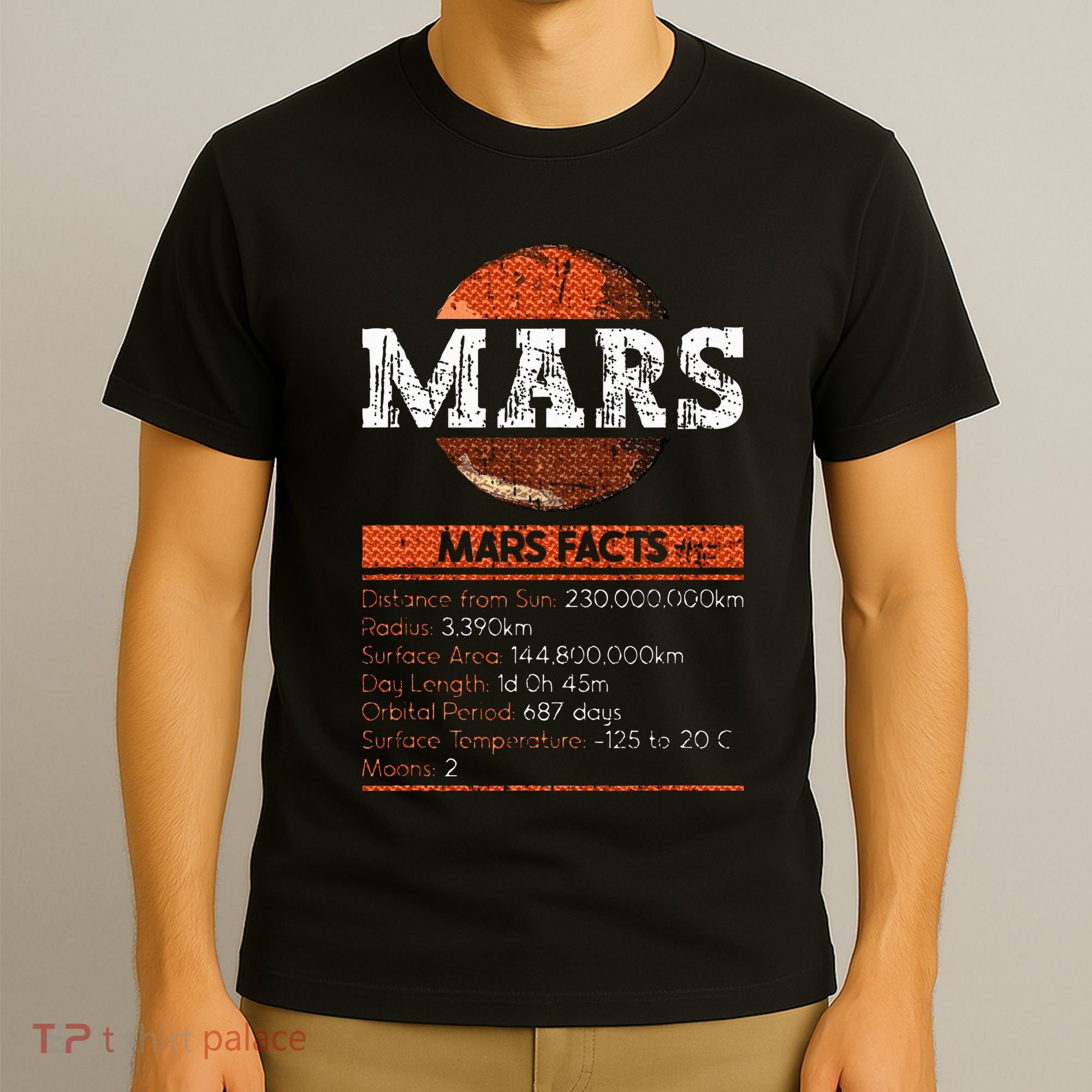 Mars Facts Mars Planet Space Lover T-Shirt