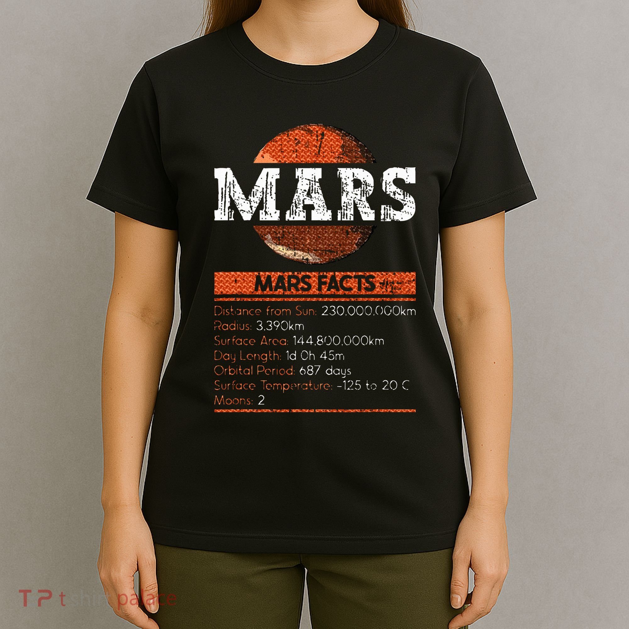 Mars Facts Mars Planet Space Lover T-Shirt