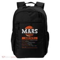 Mars Facts Mars Planet Space Lover Backpack thumb 0
