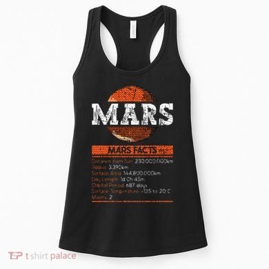 Mars Facts Mars Planet Space Lover Women's Tank Top