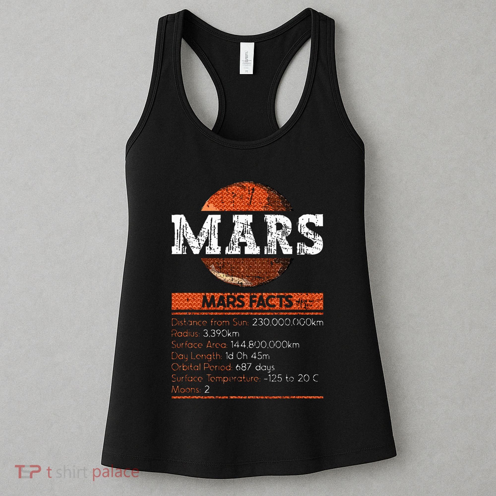 Mars Facts Mars Planet Space Lover Women's Tank Top