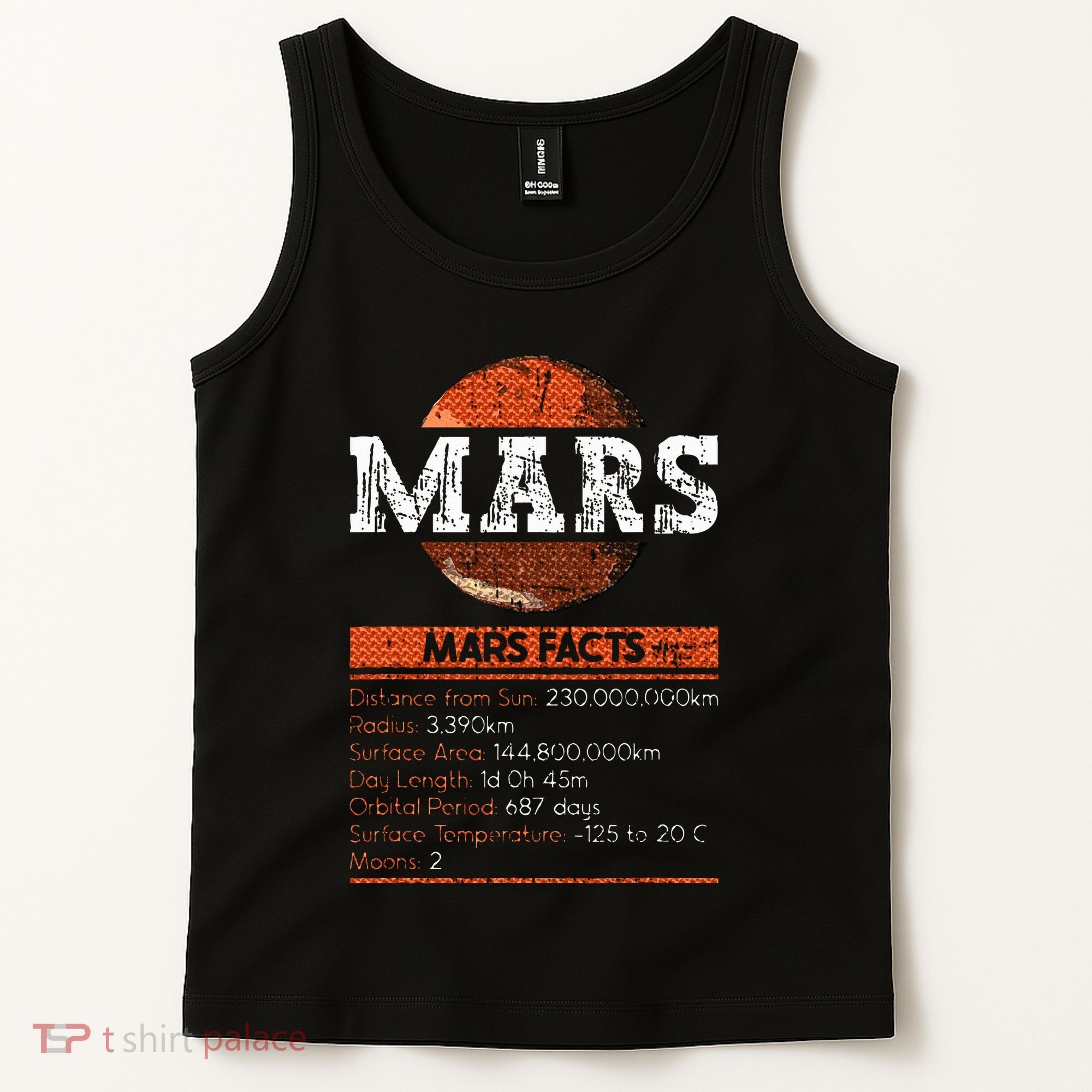 Mars Facts Mars Planet Space Lover Tank Top
