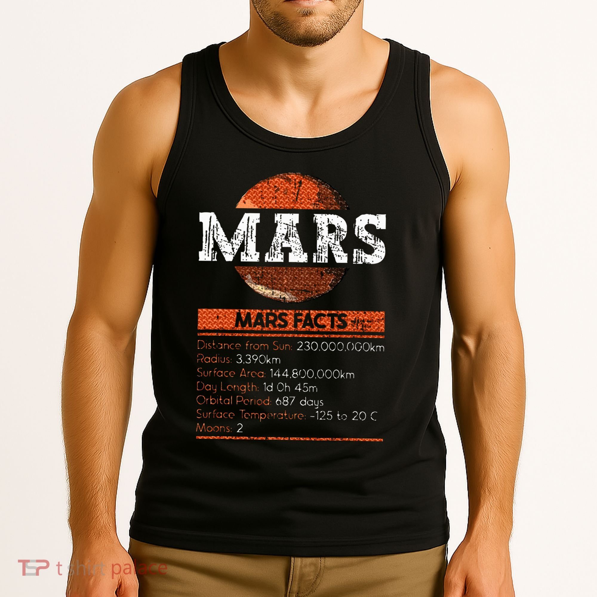 Mars Facts Mars Planet Space Lover Tank Top