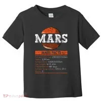 Mars Facts Mars Planet Space Lover Toddler T-Shirt thumb 0