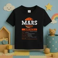 Mars Facts Mars Planet Space Lover Toddler T-Shirt thumb 3