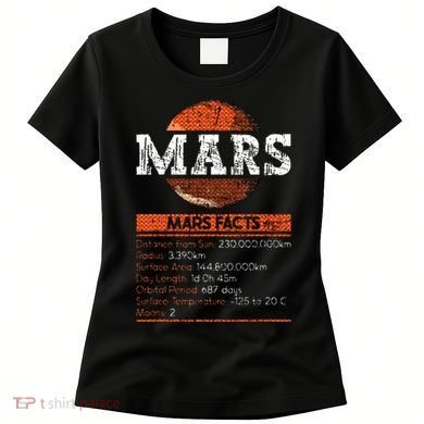 Mars Facts Mars Planet Space Lover Women's T-Shirt