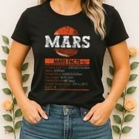 Mars Facts Mars Planet Space Lover Women's T-Shirt thumb 2