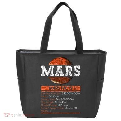 Mars Facts Mars Planet Space Lover Tote Bag