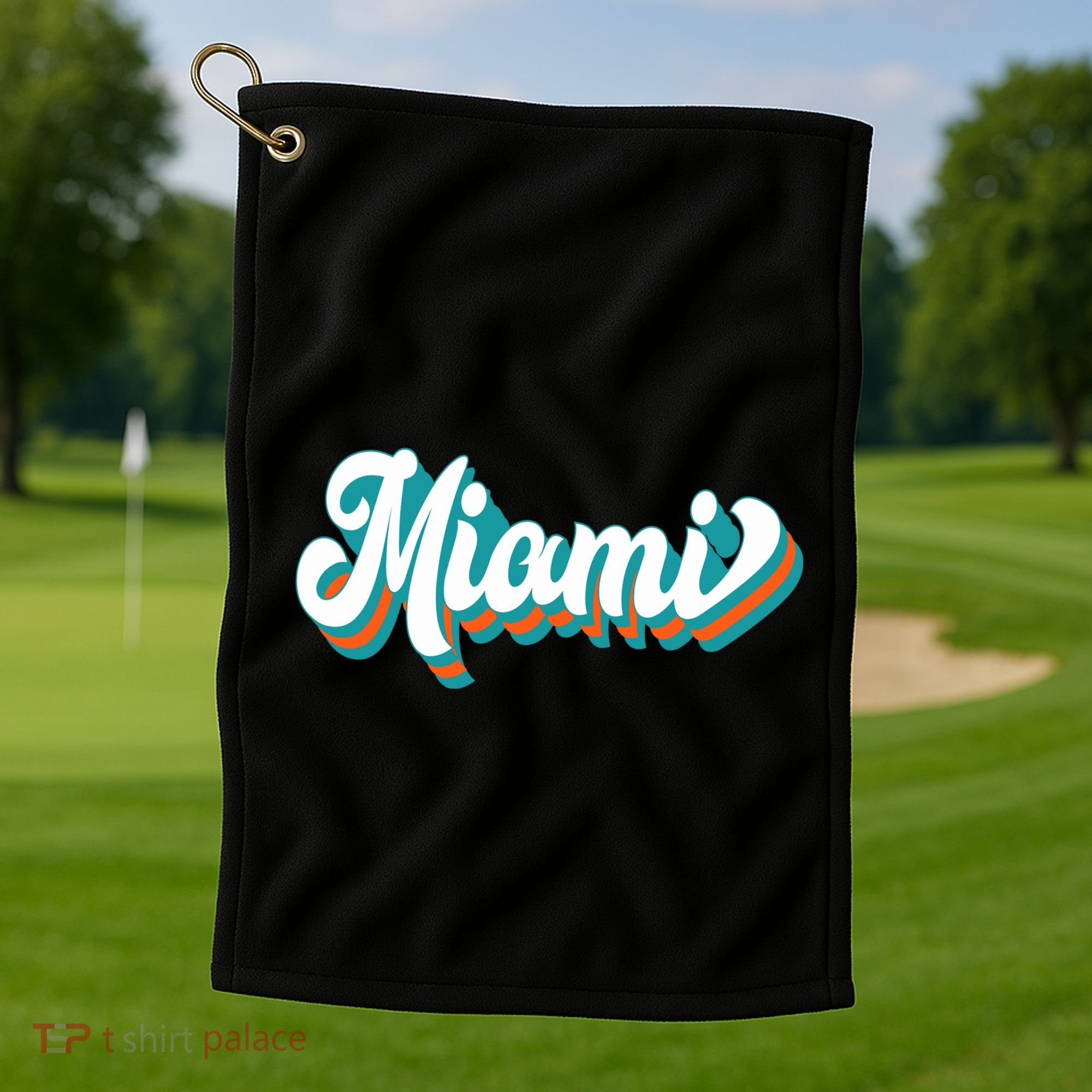 Miami Football Golf Towel